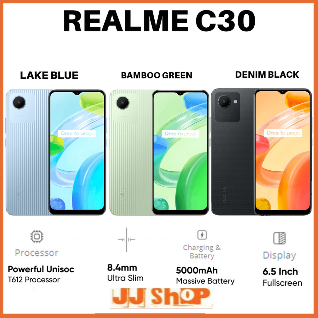 REALME C30s 4/64 GB RAM 4GB ROM 64GB &amp; 3/32 3GB 32GB &amp; C30 2/32 GARANSI RESMI