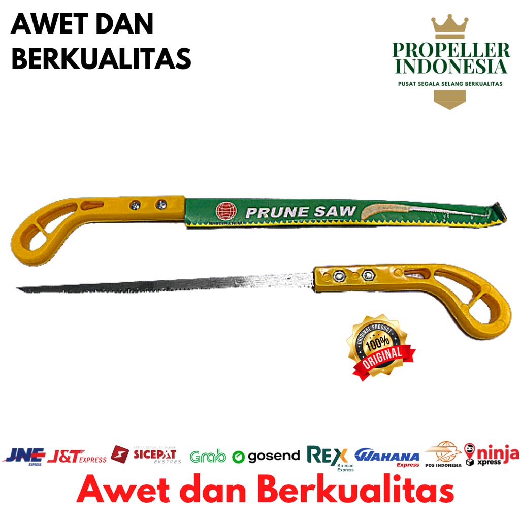 Gergaji Kayu Mini Bonsai Handle Plastik Kuning Gergaji Kecil Lancip