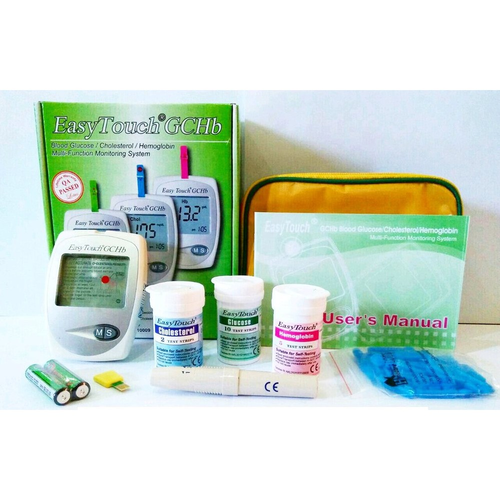 Easy Touch GCHb (tes gula darah, tes cholesterol, tes hemoglobin)