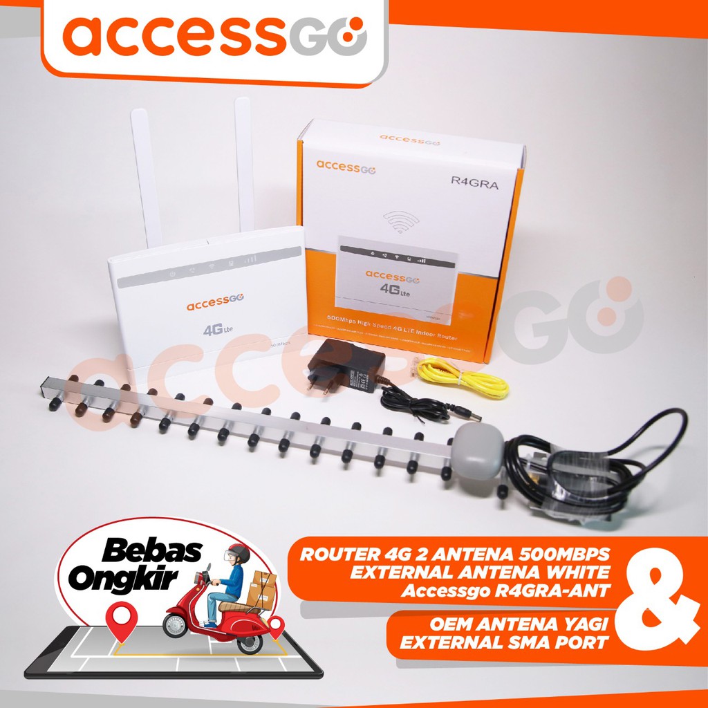 AccessGo Paket Antena dan Router 4G