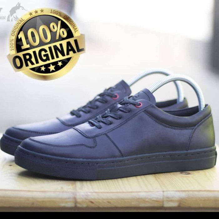 Promo ORIGINAL sepatu pria casual sneakers kasual kets airwalk pria/cowok - Hitam, 40 Terlaris