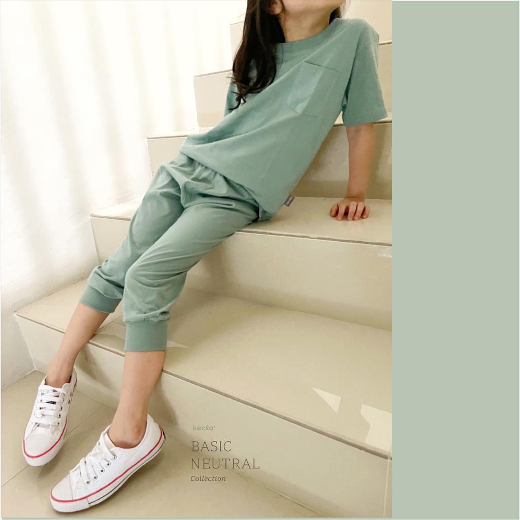 MD - Keola Setelan Basic Neutral Jogger Usia 1 – 6 Tahun / Setelan Anak Kasual Premium Terbaru