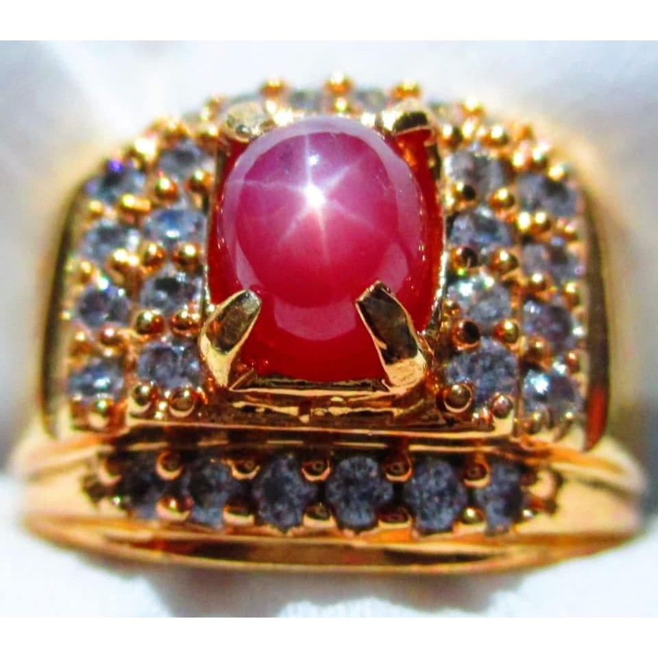 Natural Batu Akik Ruby Burma Star High Quality