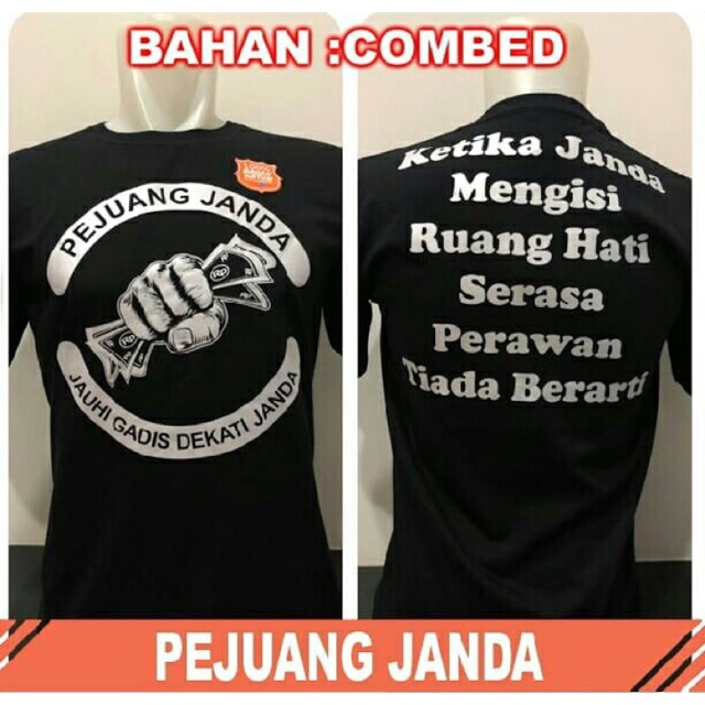 Kaos Pejuang Janda / Janda / Kaos Pria / Distro / T-Shirt / Tees / Tee