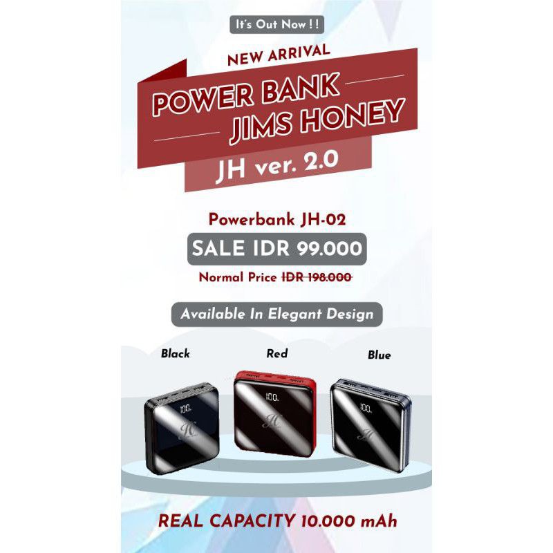 power bank jh jims honey pb jh 2