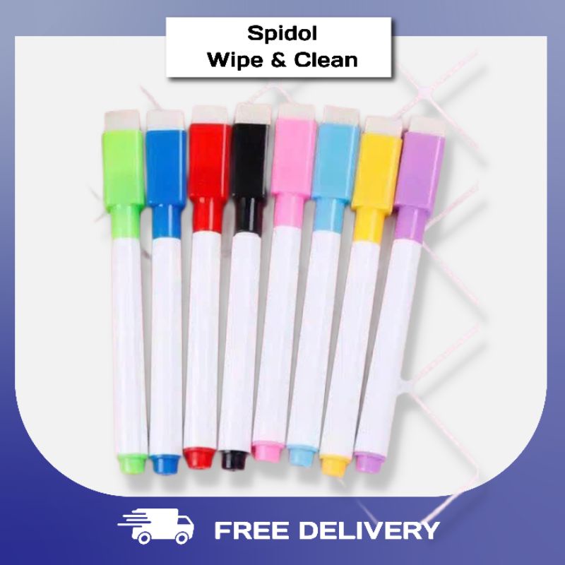 [✔COD] Spidol Wipe Clean Marker | Spidol Buku Wipe Clean & White Board Papan Tulis for Ebook Muslim-0