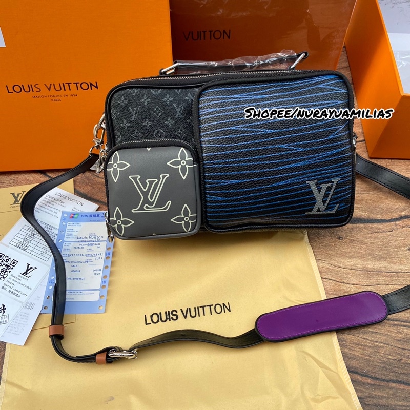 louis Vuitton messenger bag import mirror Authentic tas selempang pria lv tas slempang lv import