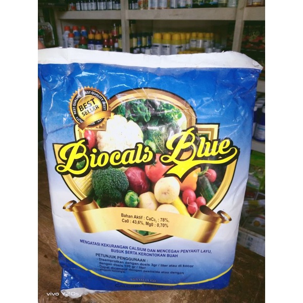 BIOCALS BLUE 1KG-PUPUK TANAMAN. PUPUK SAYURAN. PUPUK BUAH BUAHAN. PUPUK SERBAGUNA. PUPUK TANAMAN HIA