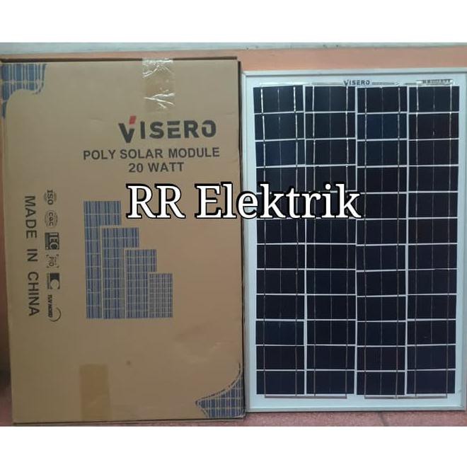 Panel Surya Solar Cell Solar Panel 20Wp Visero Poly