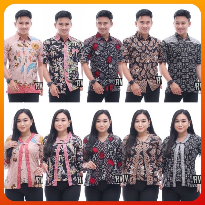 Batikid - Maura Couple - Sania Ruffle Batik Couple Seragam Batik Garansi Termurah Shopee