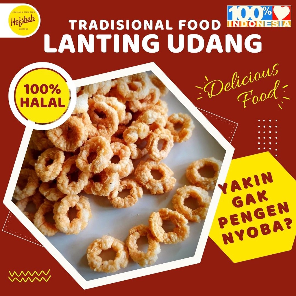 Jual Klanting Lanting Udang Snack Cemilan Jajan Jajanan Makanan