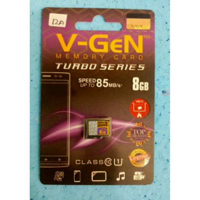 Memory Micro SD 8 GB Class 10 Orignal V-GEN Turbo Series