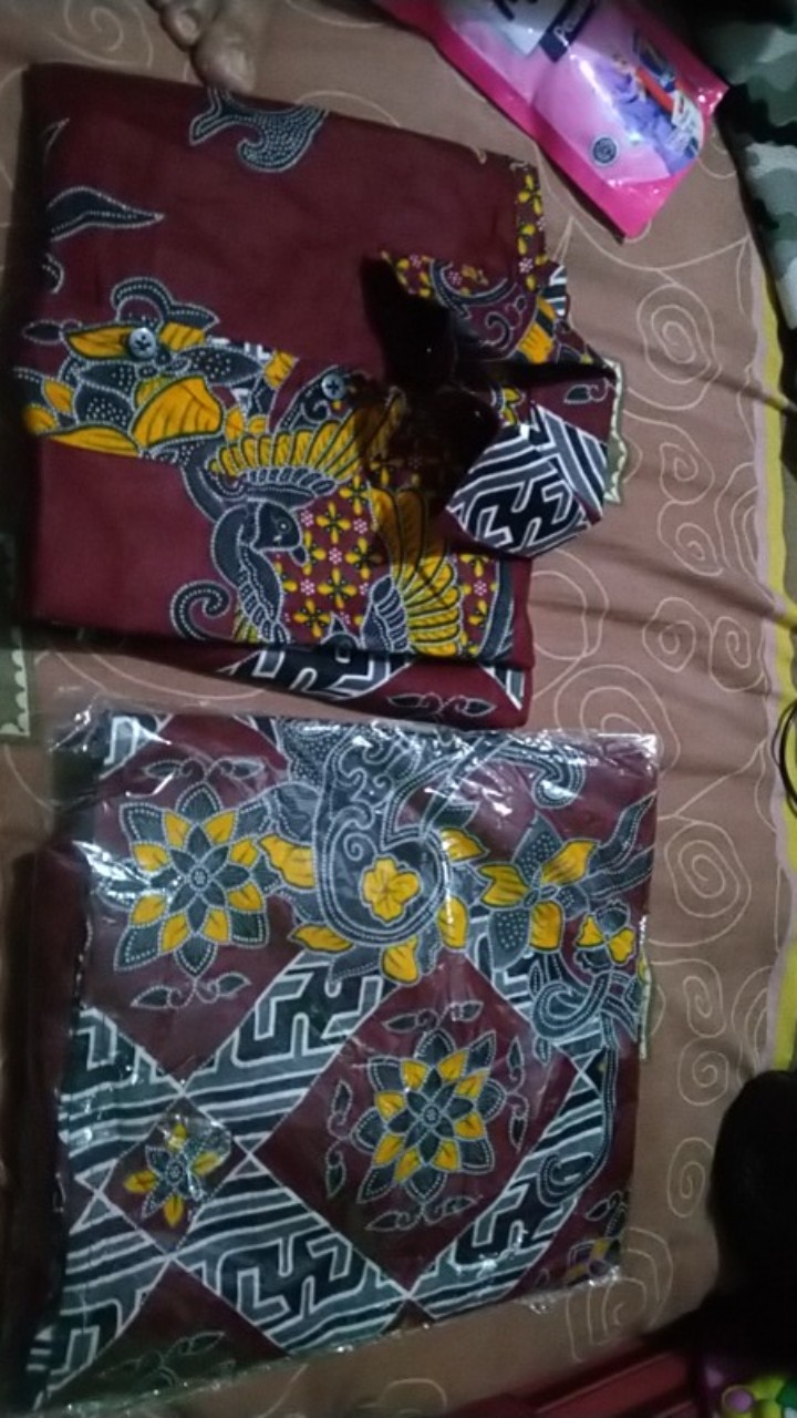 Set Couple Batik Keluarga, Batik Ndoro Jowi, Set Batik Modang Pekalongan, Batik Couple Terlaris