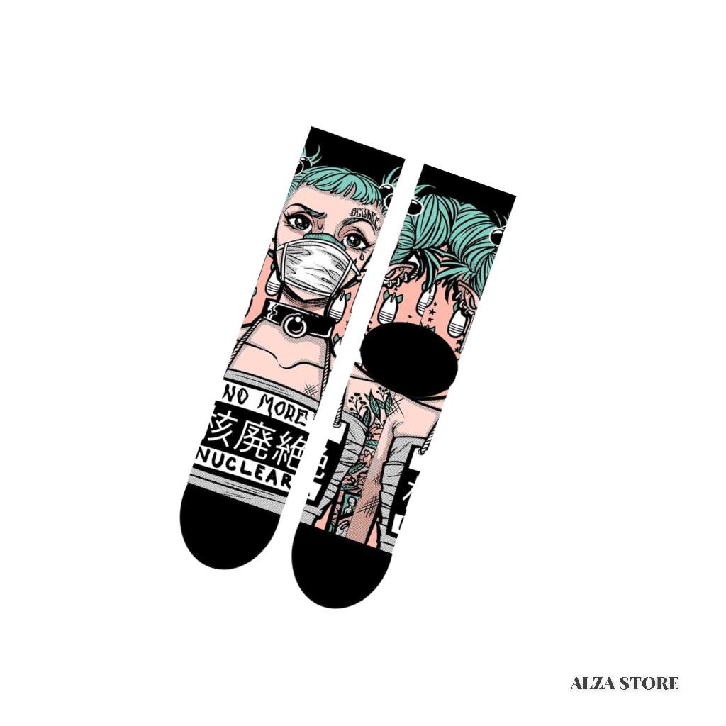 Kaos Kaki Full Print / Oldschool / Motif / Skate Panjang ALZA STORE L28