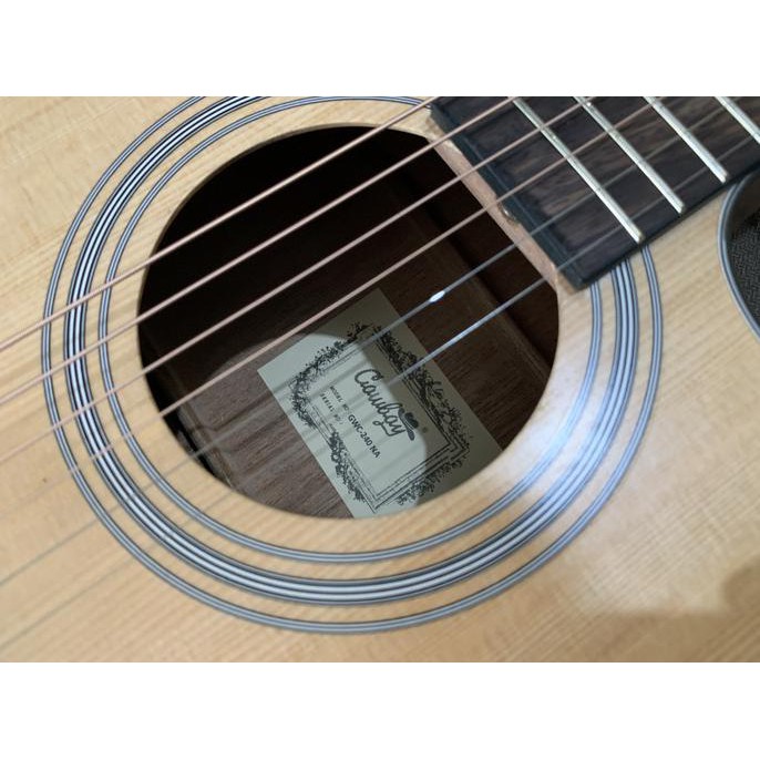 Gitar Akustik Elektrik Cowboy Gwc 240 Na Preamp Fishman Free Bag 