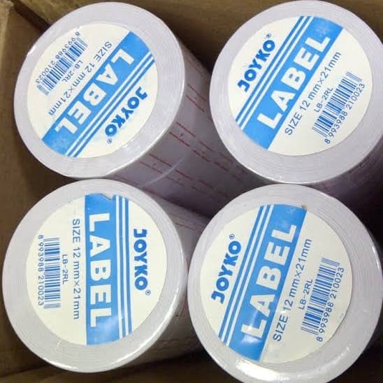 

kertas- kertas label roll joyko 1baris 1line/kertas label harga/lebel harga -kertas.