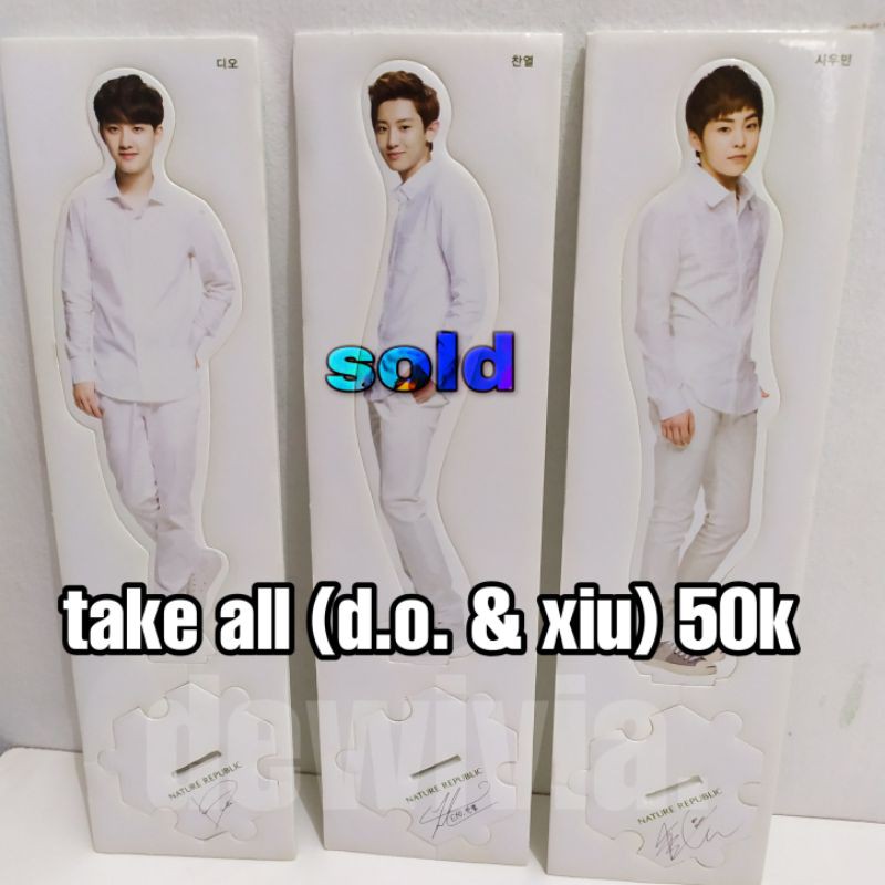 Standee EXO Nature Republic Chanyeol Xiumin D.O. Kyungsoo