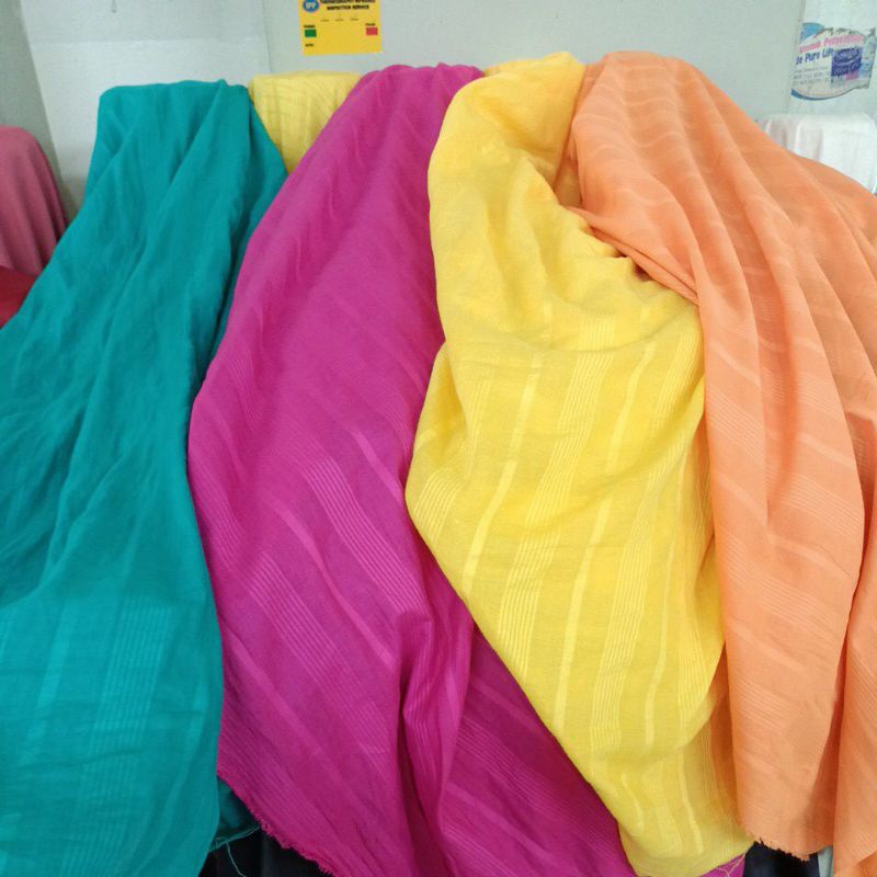 kain katun Paris dobi dan serat bordir ( harga permeter )