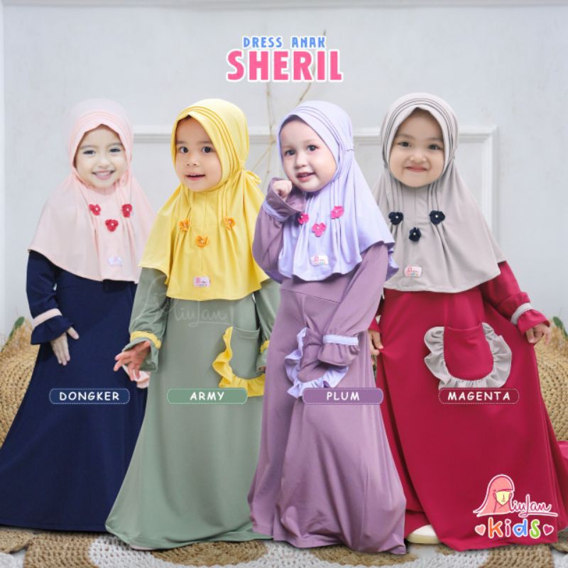 SETELAN DRESS ANAK SHERIL MIULAN KIDS
