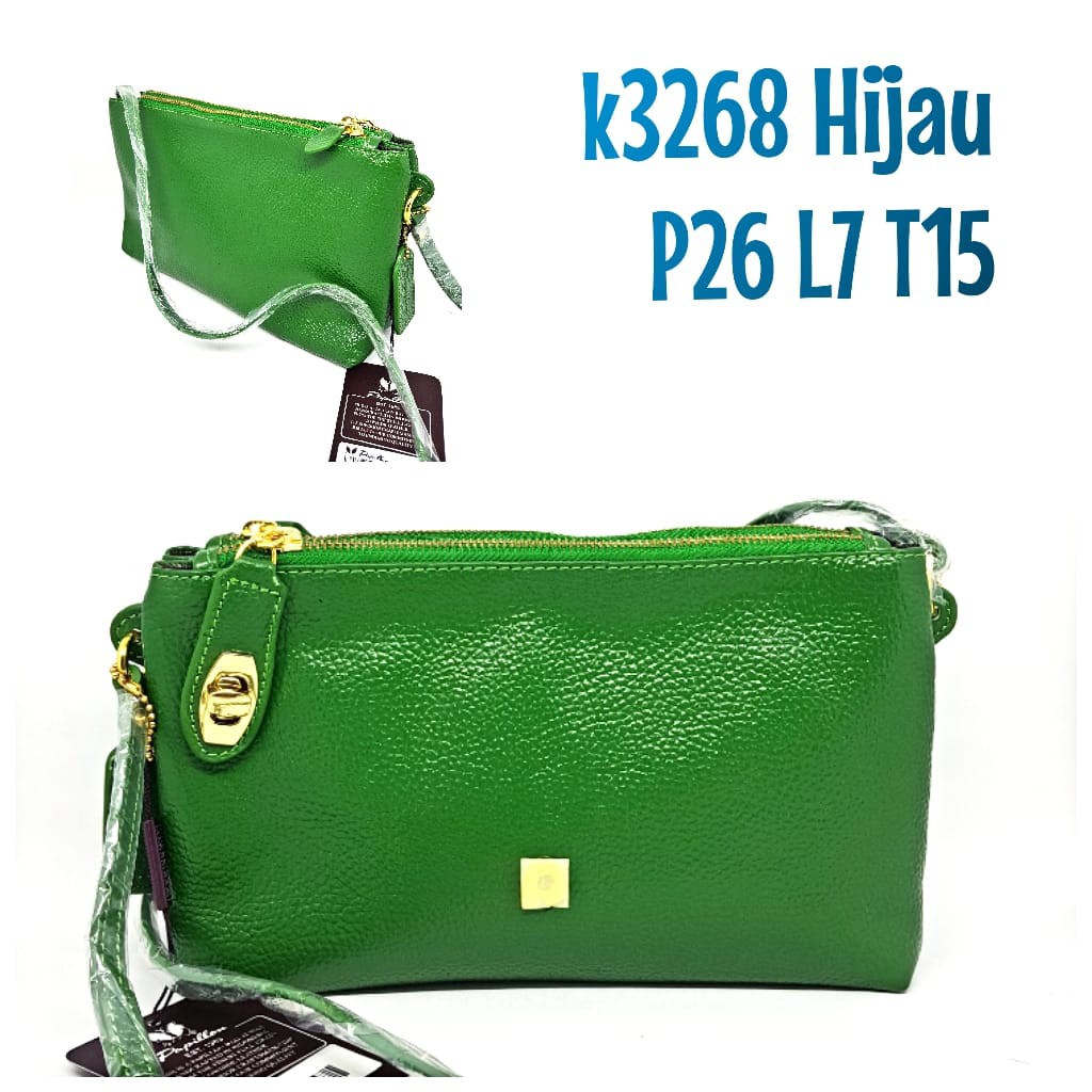 Tas Kulit Papillon Original K3268 Hijau
