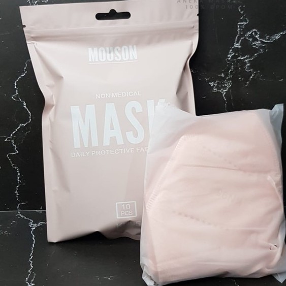 MASKER KN95 MOUSON // 5 PLY // NUDE COLOR