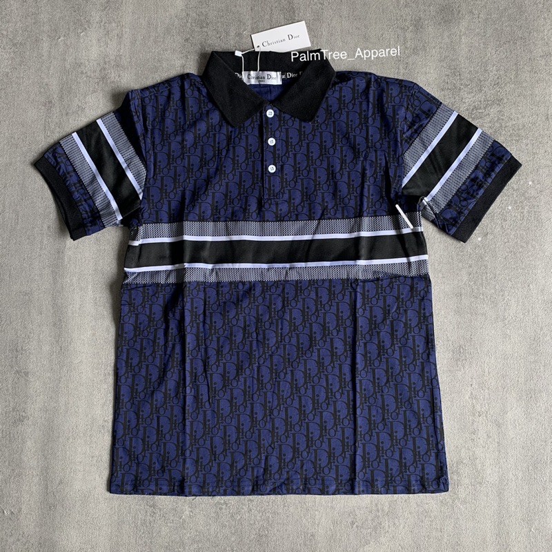 Kaos Polo Pria Christian Dior Oblique SS21 Import