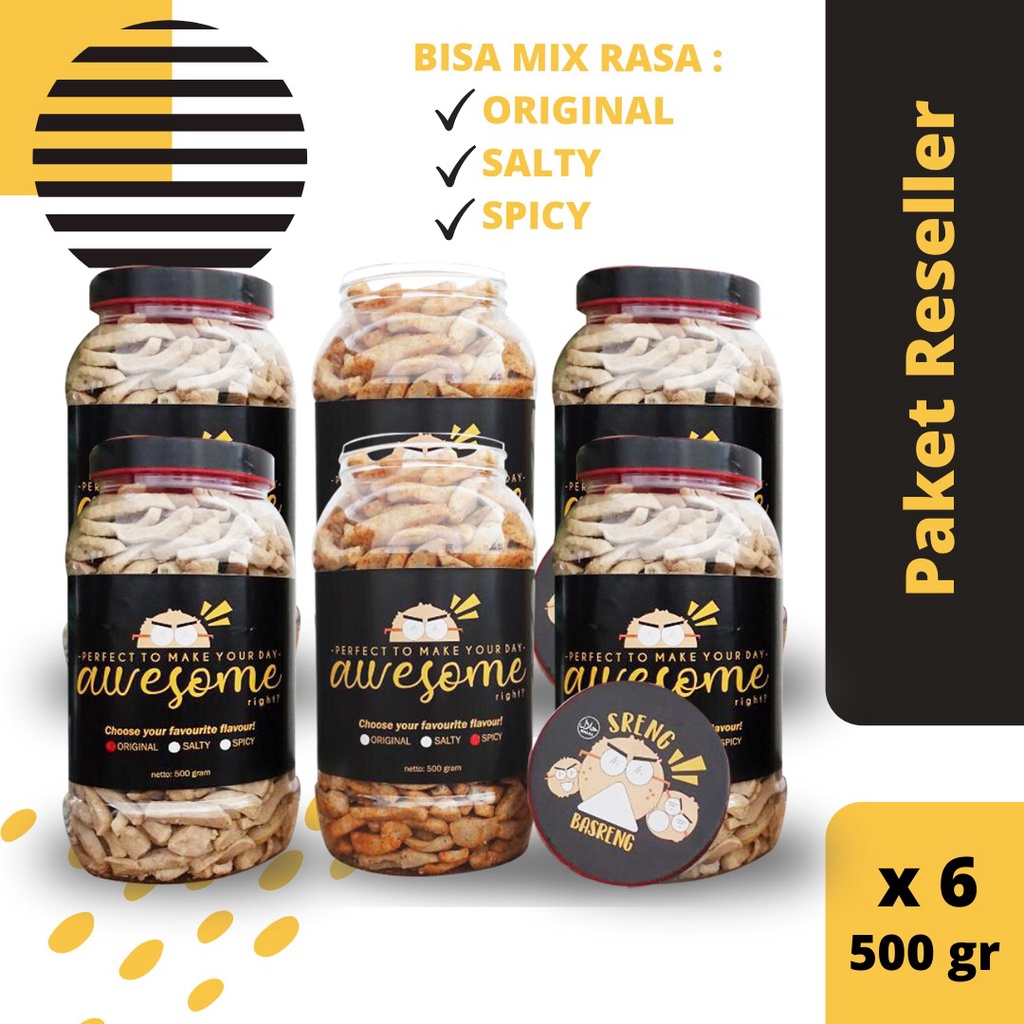 

PAKET RESELLER Sreng basreng 500 gram Surabaya