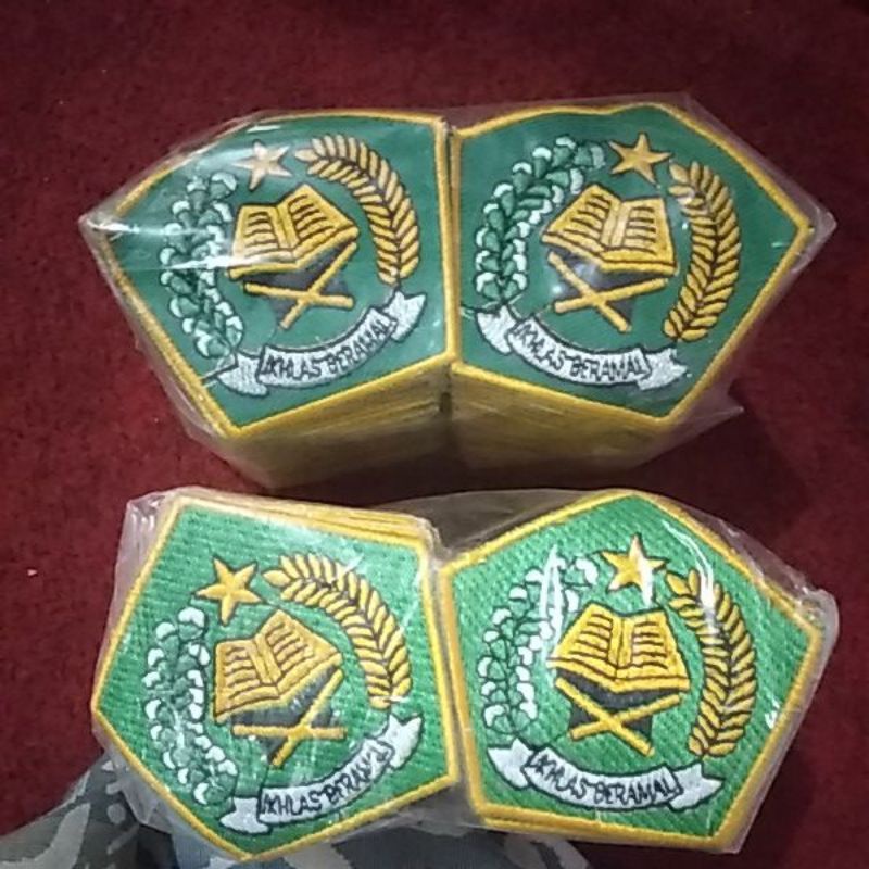 Logo depag ikhlas Beramal 100 biji bordir