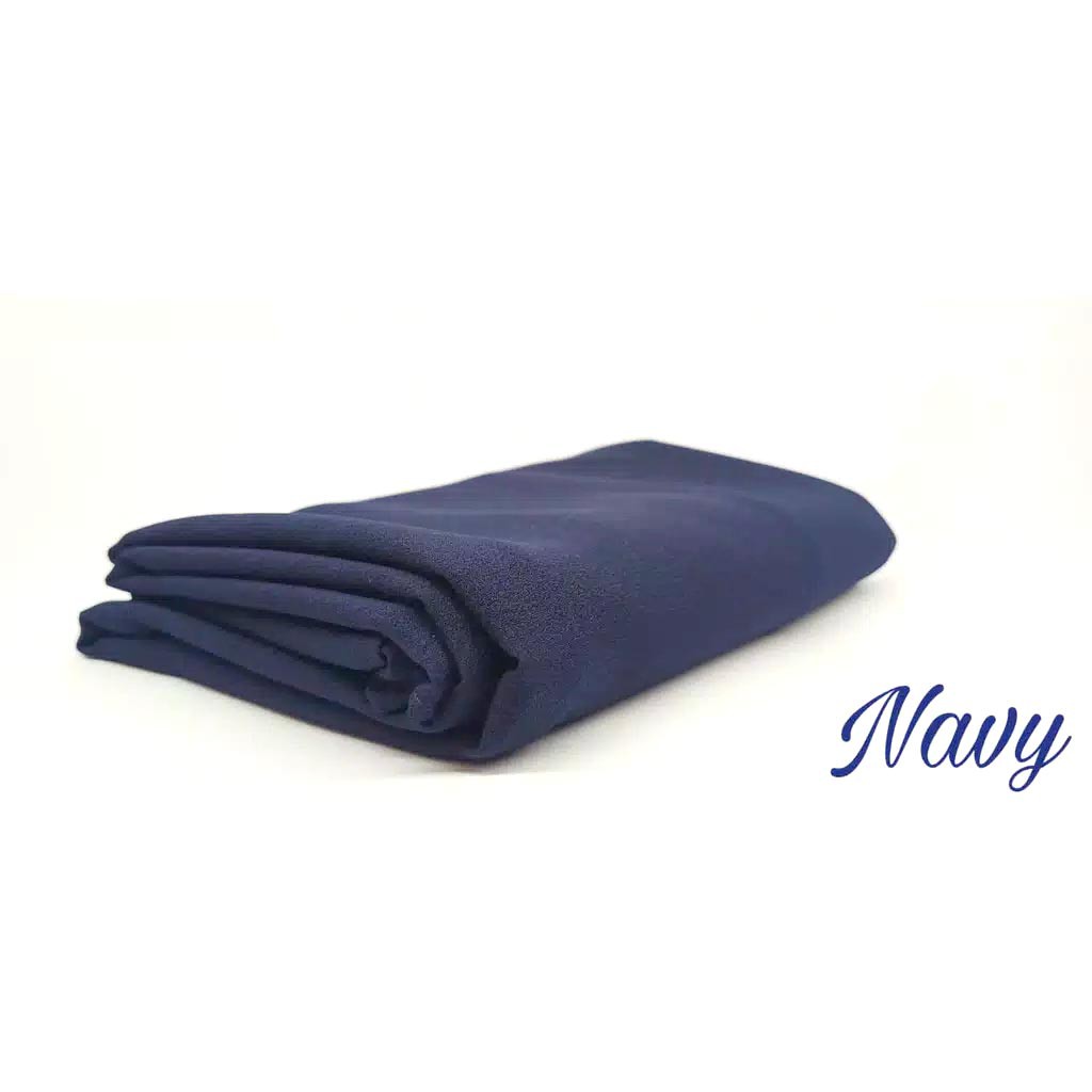 Hijab Bergo maryam Pet Diamond Stretch Nyaman-Navy