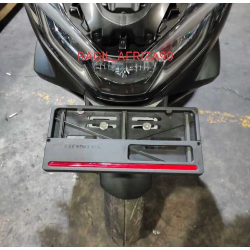 BREKET DUDUKAN PLAT NO HONDA ALL NEW PCX 160 2021 MODEL KUMIS