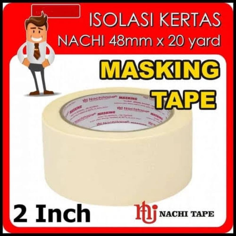 

Masking Tape / Isolasi Kertas Nachi Tape 2 Inch