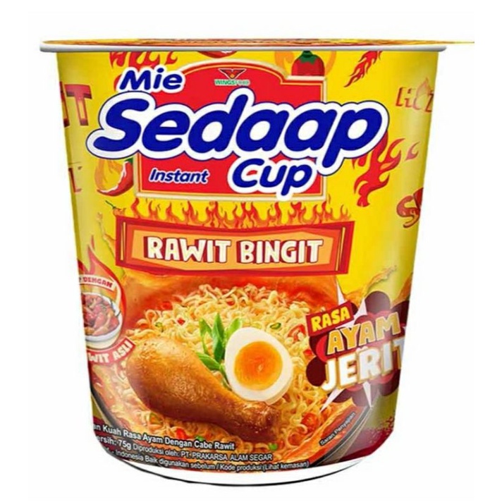 

Mie sedaap cup Rawit Bingitt.. pedas nampollLl
