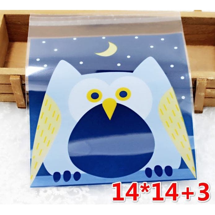 

CVCV393 Plastik Fancy Cookies - Kue - Permen - Accessories Blue Owl