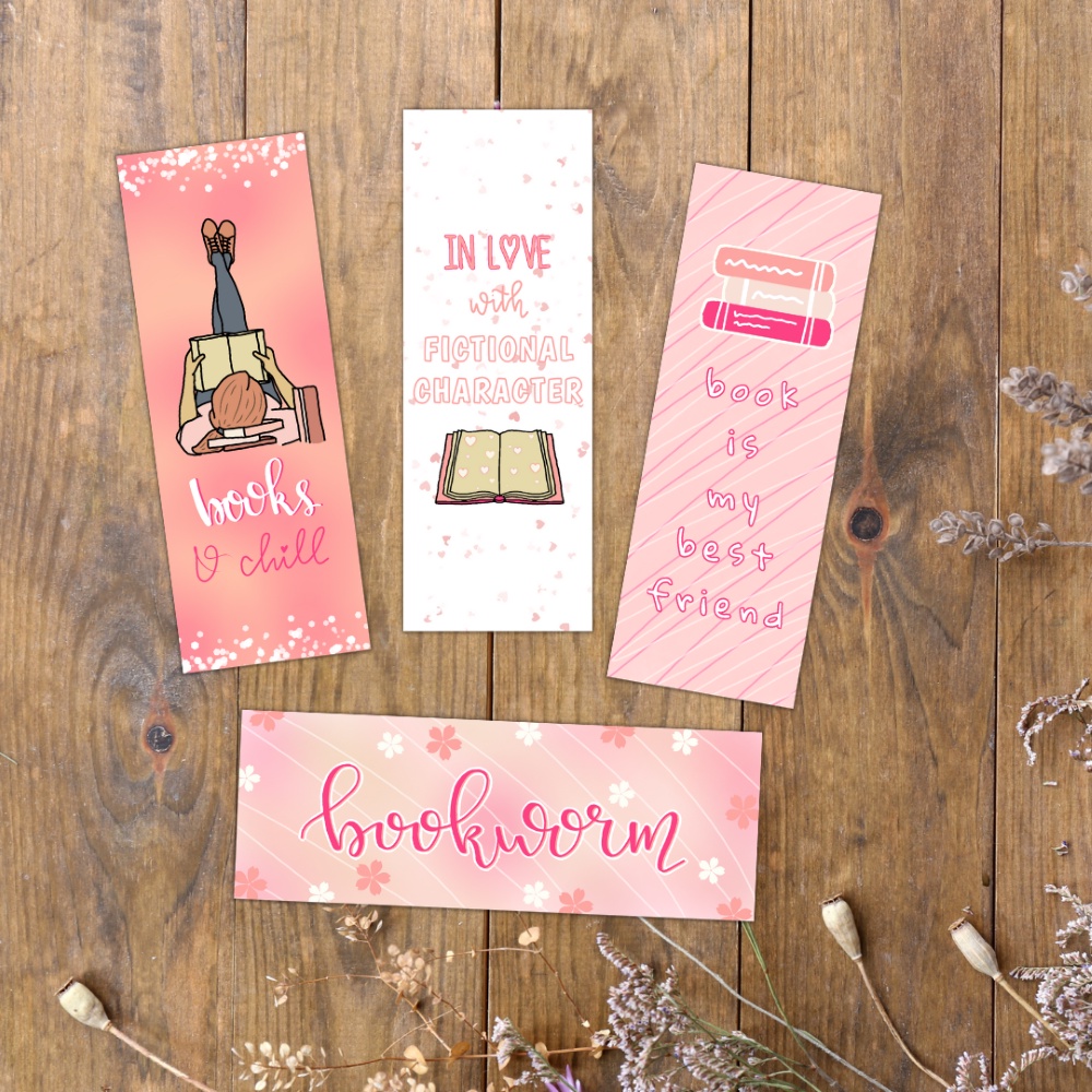 

Bookmark Set: Pink | Pembatas Buku Premium Waterproof Aesthetic