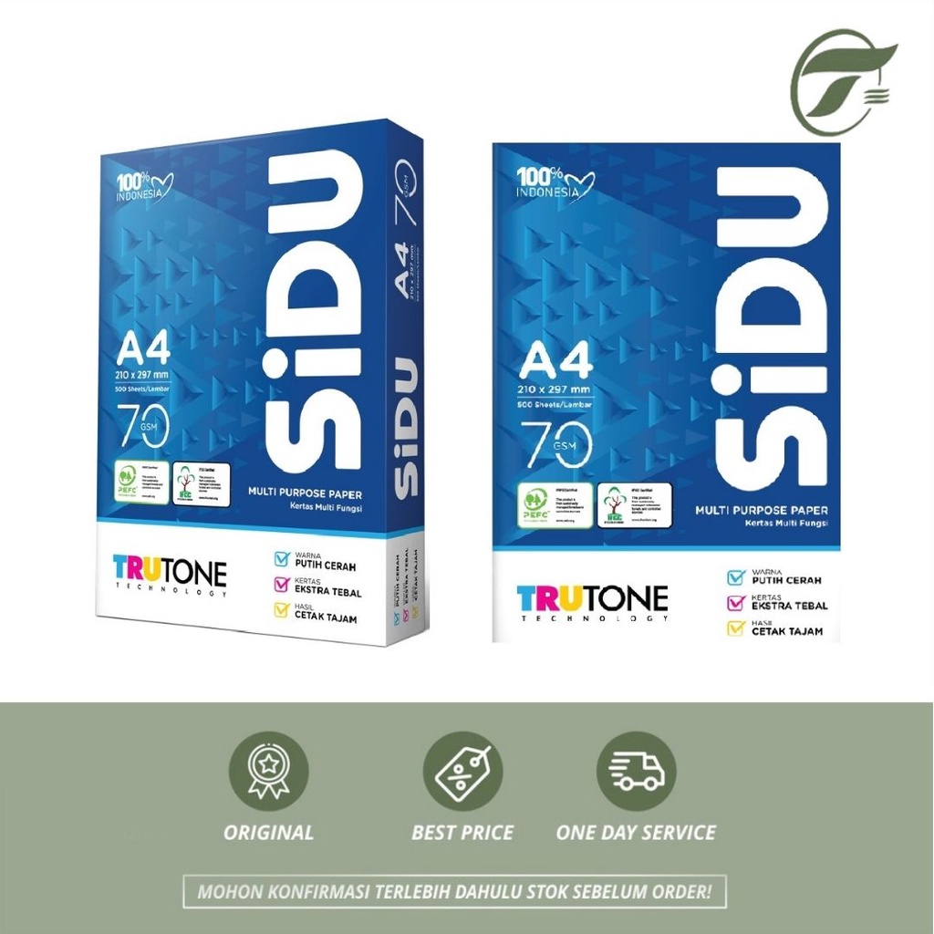 

KERTAS HVS A4 70 GR (SDU-FC-70-A4) SINAR DUNIA