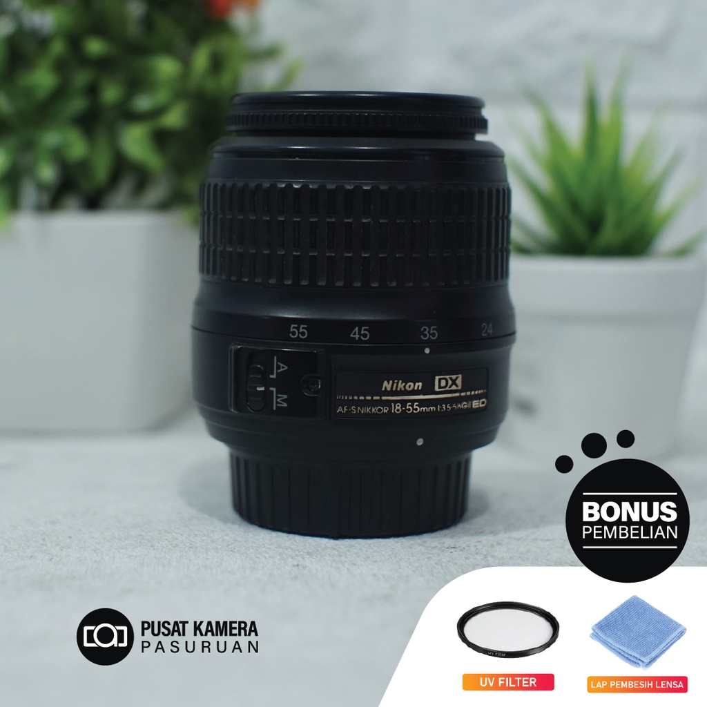 Lensa Kit Nikon AF-S 18-55mm Murah Bekas Second