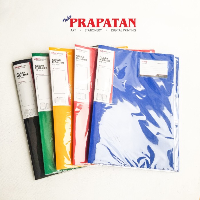 

READY Clear Holder / Display Book / Inter X Folder Folio - 60 Pockets - Hitam TERMURAH