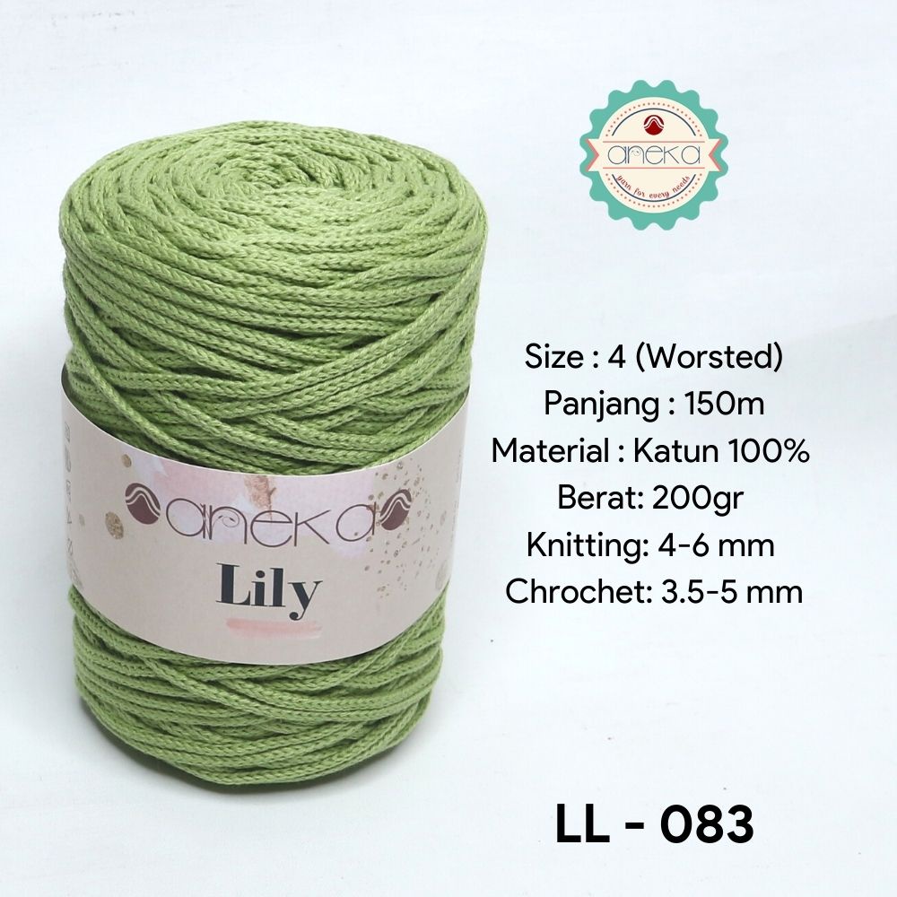 Benang Rajut Lily / Lili / Tambang / Macrame Cotton Rope Yarn - 083