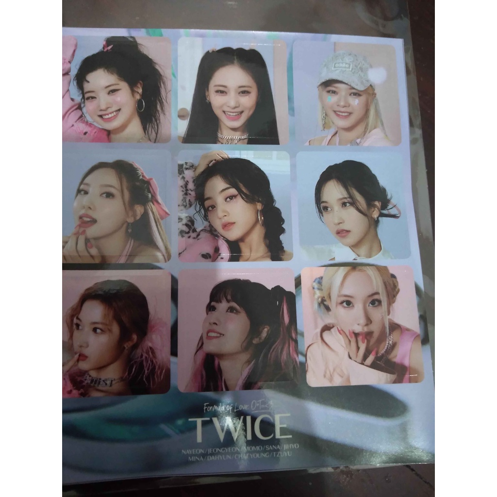 TWICE FORMULA OF LOVE ID CARD SCRATCH CARD SCIENTIST INDEX PAPER