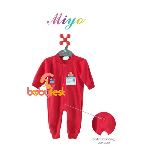 MIYO ARELLA SETELAN PANJANG SIZE 0-3 BULAN RED SERIES