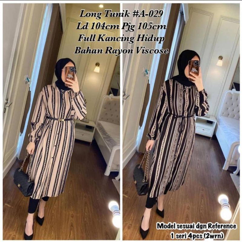 Tunik Rayon Motif Salur