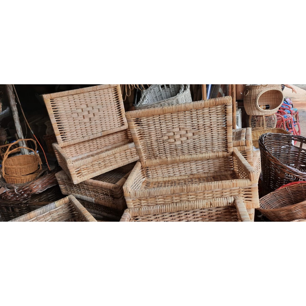 KERANJANG ROTAN PARCEL/PARSEL ROTAN /HAMPERS LEBARAN/KERANJANG SERBAGUNA