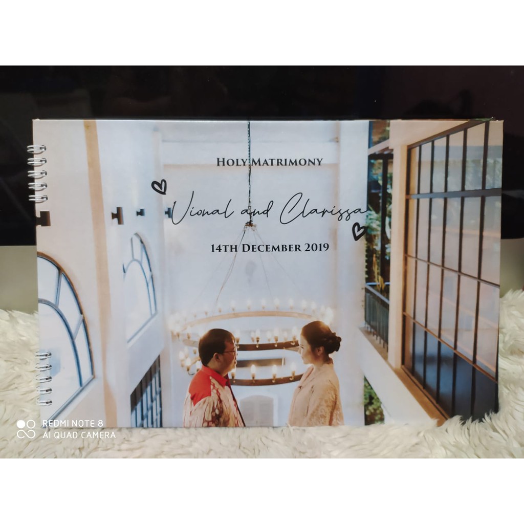

GUESTBOOK CUSTOM HARD COVER / BUKU TAMU PERNIKAHAN / WEDDING & EVENT / SOUVENIR DEPOK / FREE DESAIN