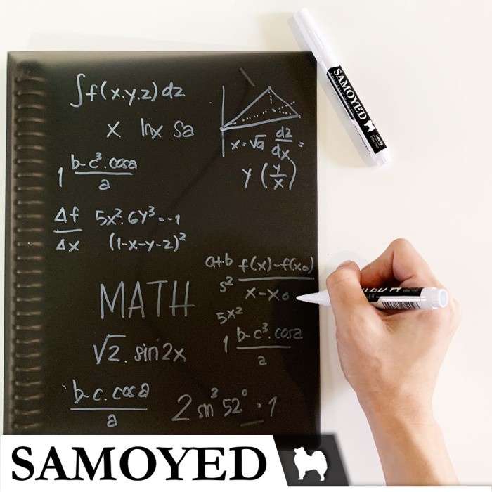 

Yes#! Spidol / Erasable Liquid Chalk Pen Marker Samoyed ERBM-12 White Putih -h=