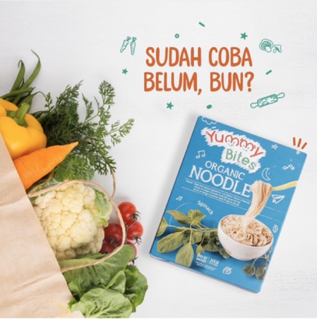 Yummy Bites Organic Noodle - Mie Bayi organik