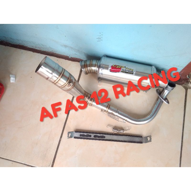 KNALPOT RACING CLD MONSTER BEAT NEW KARBU SCOOPY SPACY MODEL STANDAR SAMPING