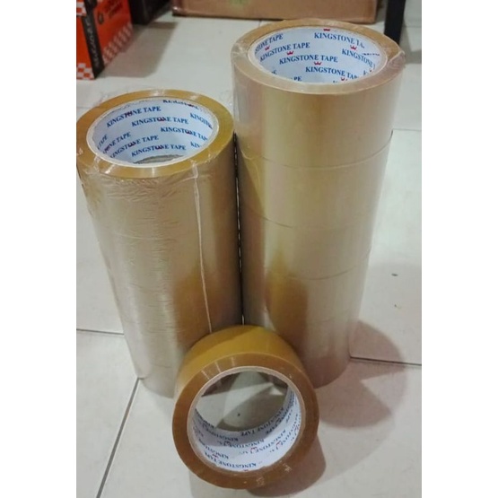 Lakban coklat bening - isolasi - opp tape - solasi