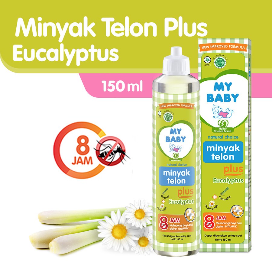 MY BABY Minyak Telon Plus Eucalyptus My Baby Anti Nyamuk Seranga Bakteri Virus