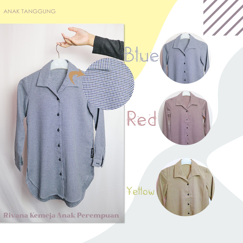 Kemeja Anak Perempuan Anak Tanggung