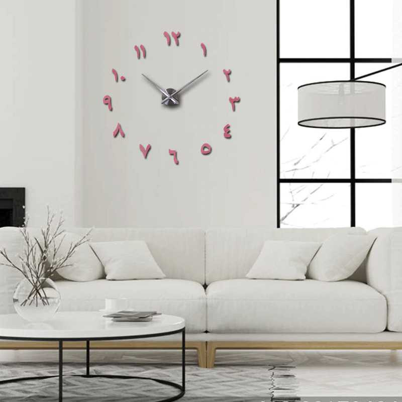 FatihShop FAROOT Jam Dinding DIY Giant Wall Clock Quartz Creative Design - S031